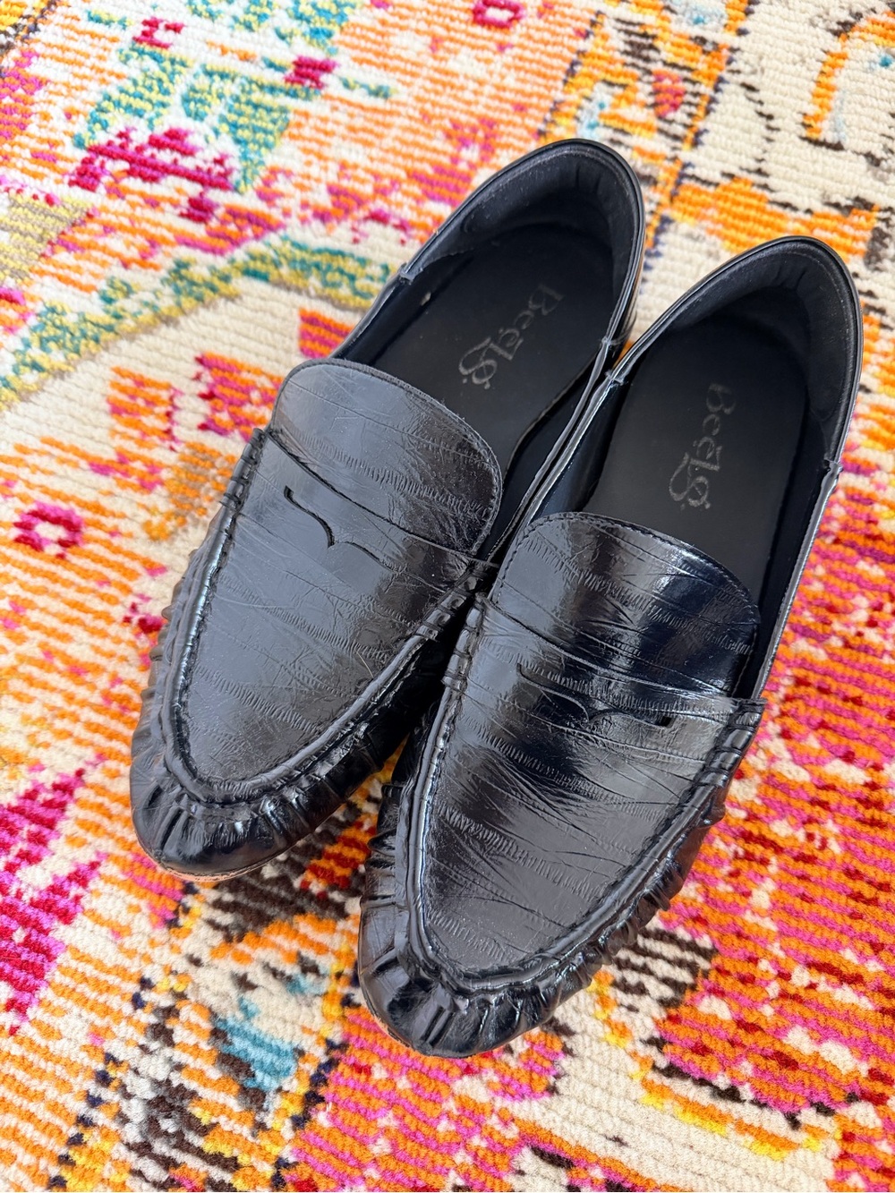 Black Women Penny Loafers